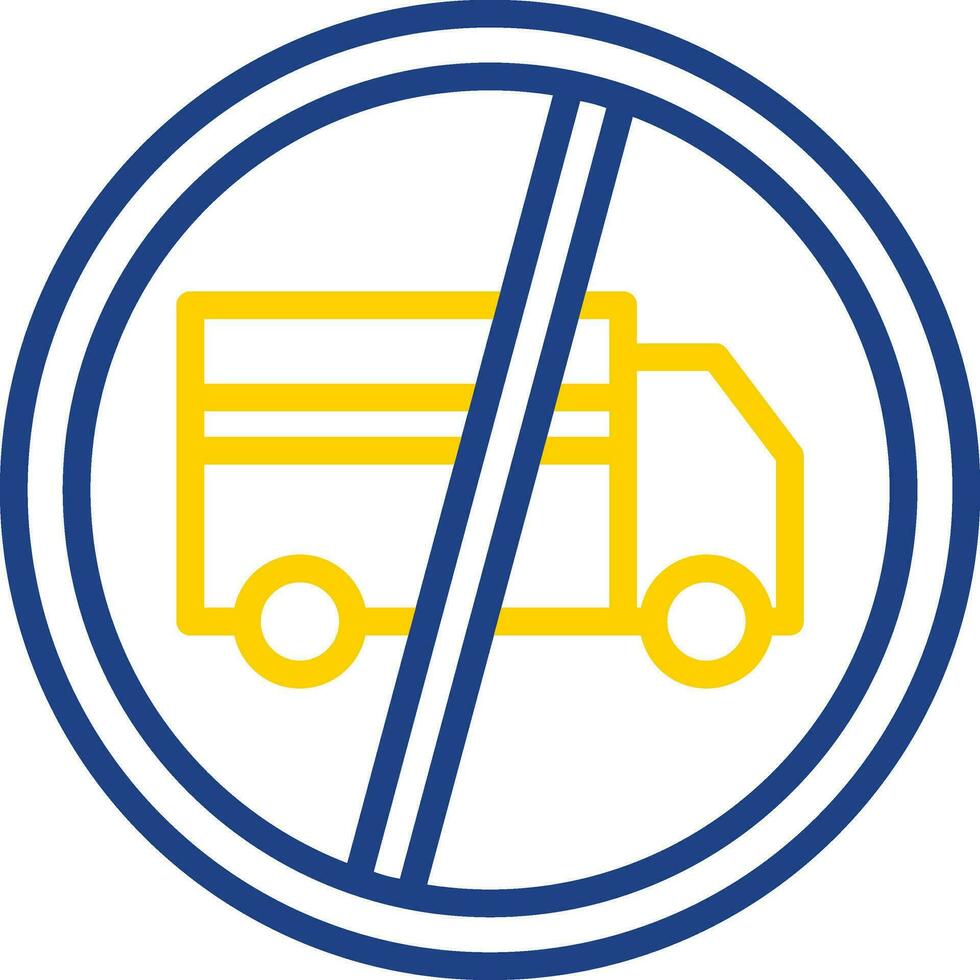 No Trucks Vector Icon Design