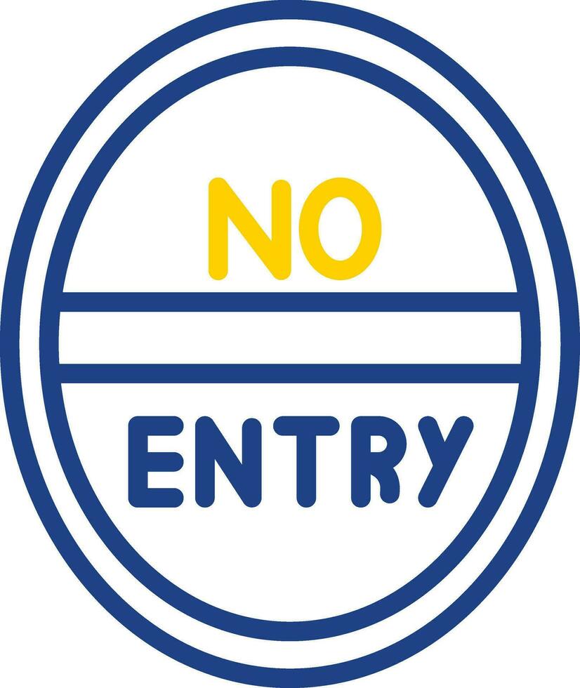 No Entry Vector Icon Design