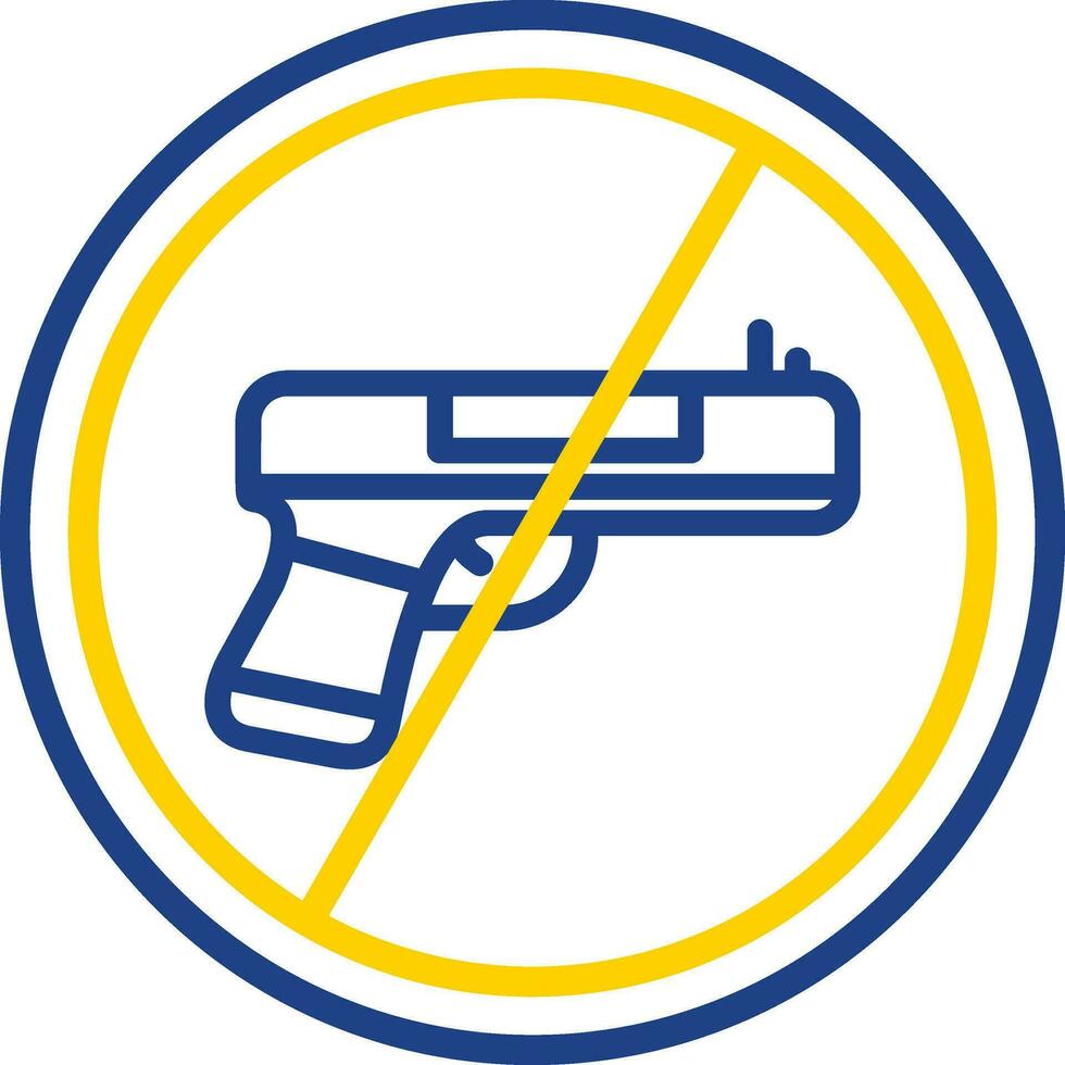 sin diseño de icono de vector de armas