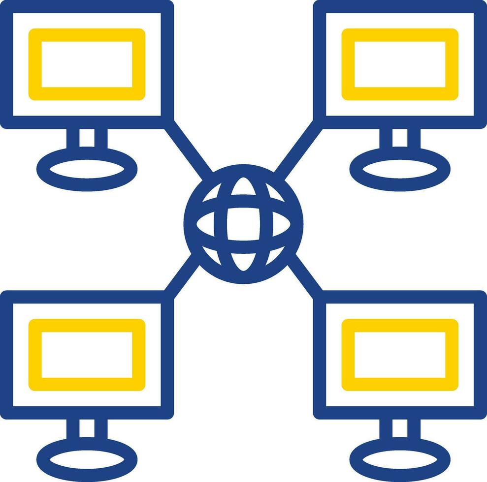 Local network Vector Icon Design