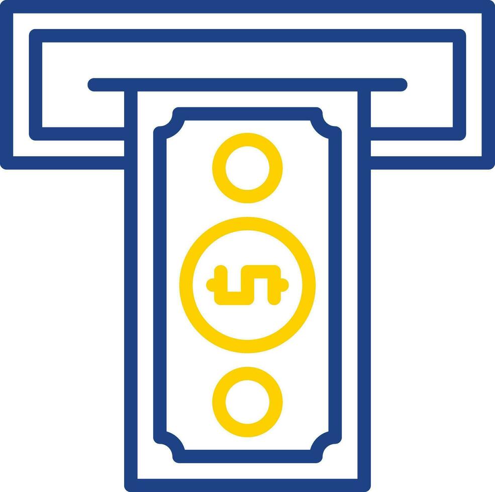 Cash withdrawal Vector Icon Design