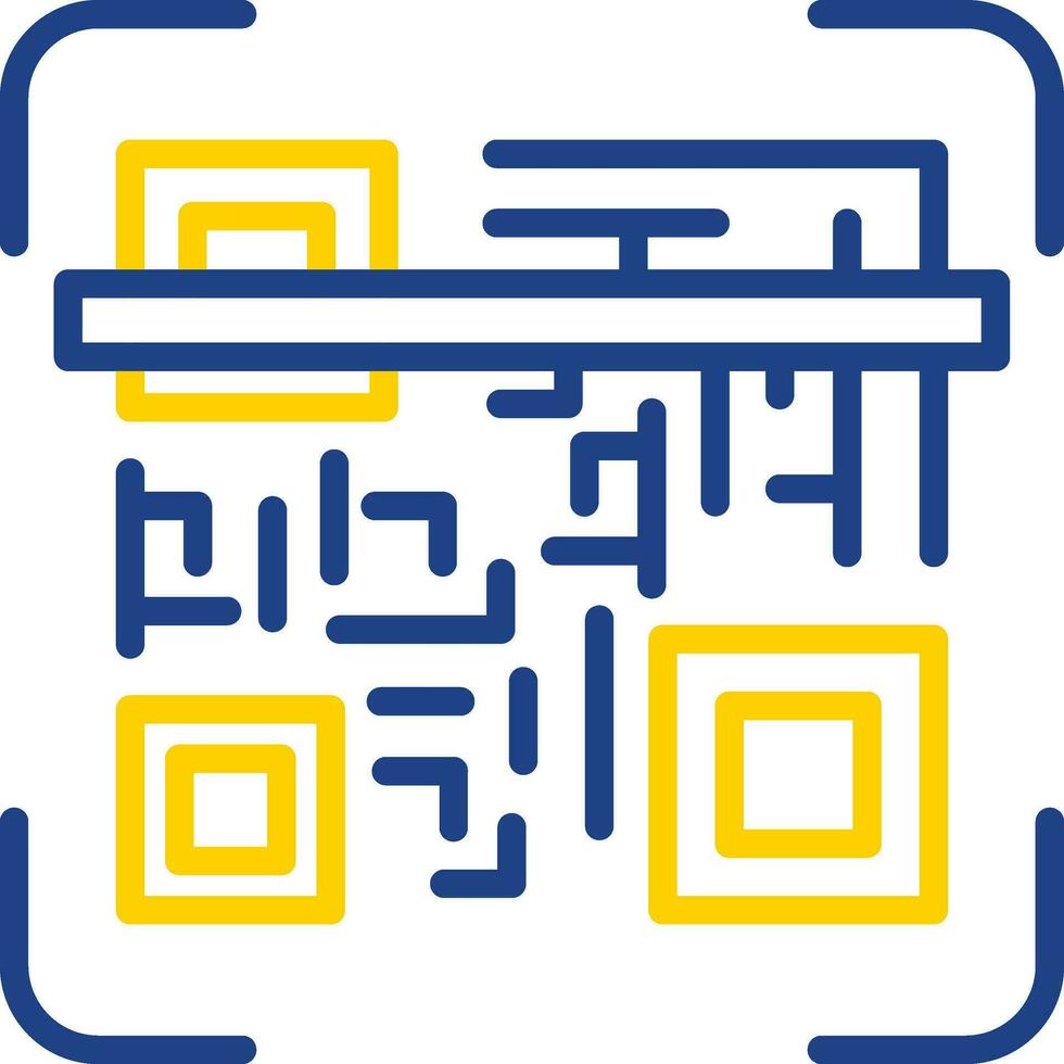 Qr code scan Vector Icon Design
