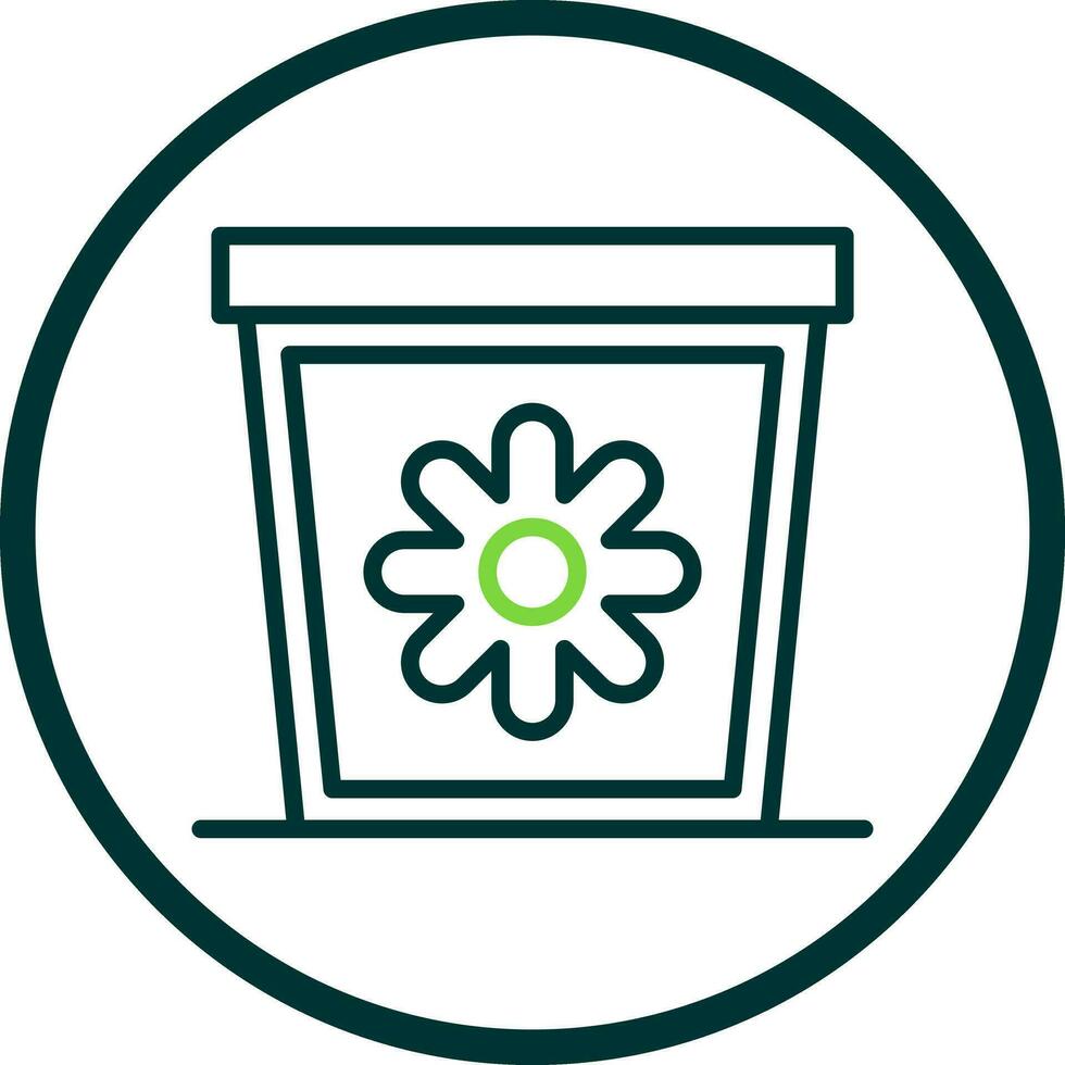 Plant Pot Vector Icon Design