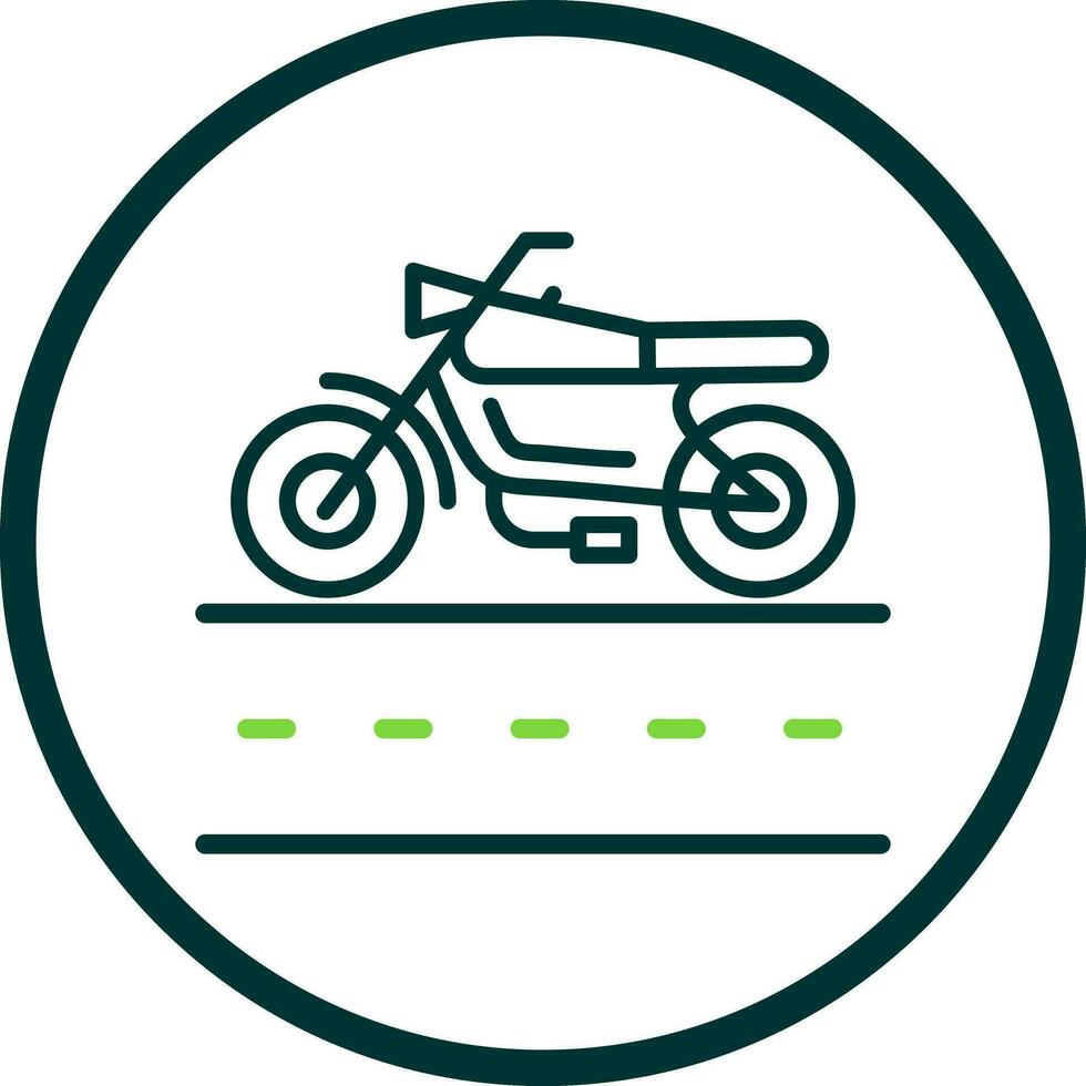 motocicleta carril vector icono diseño