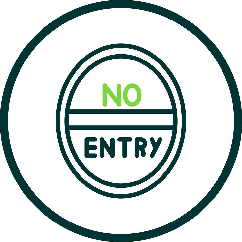 No Entry Vector Icon Design