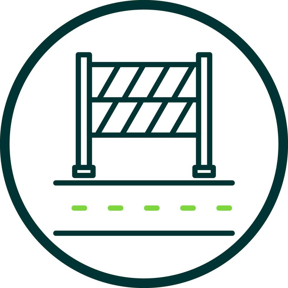 Road Block Vector Icon Design