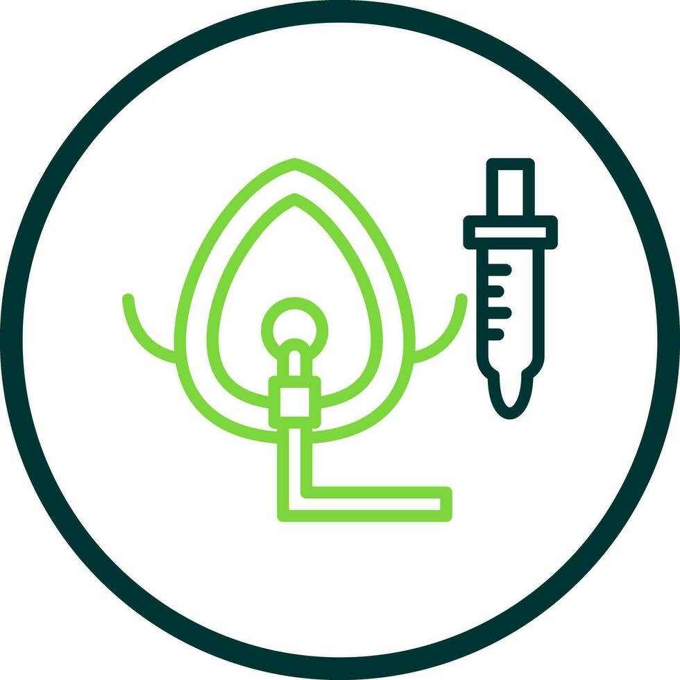 Oxygen Mask Vector Icon Design