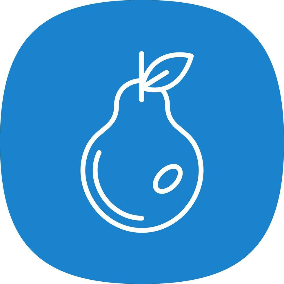Pear Vector Icon Design