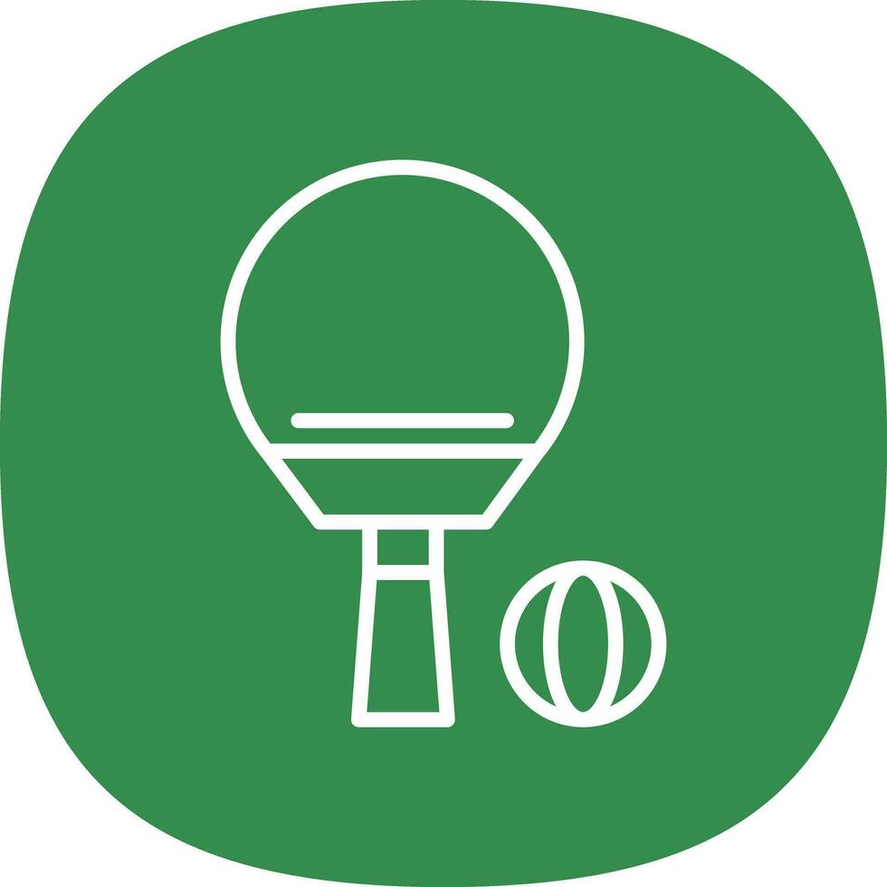 Ping Pong Vector Icon Design