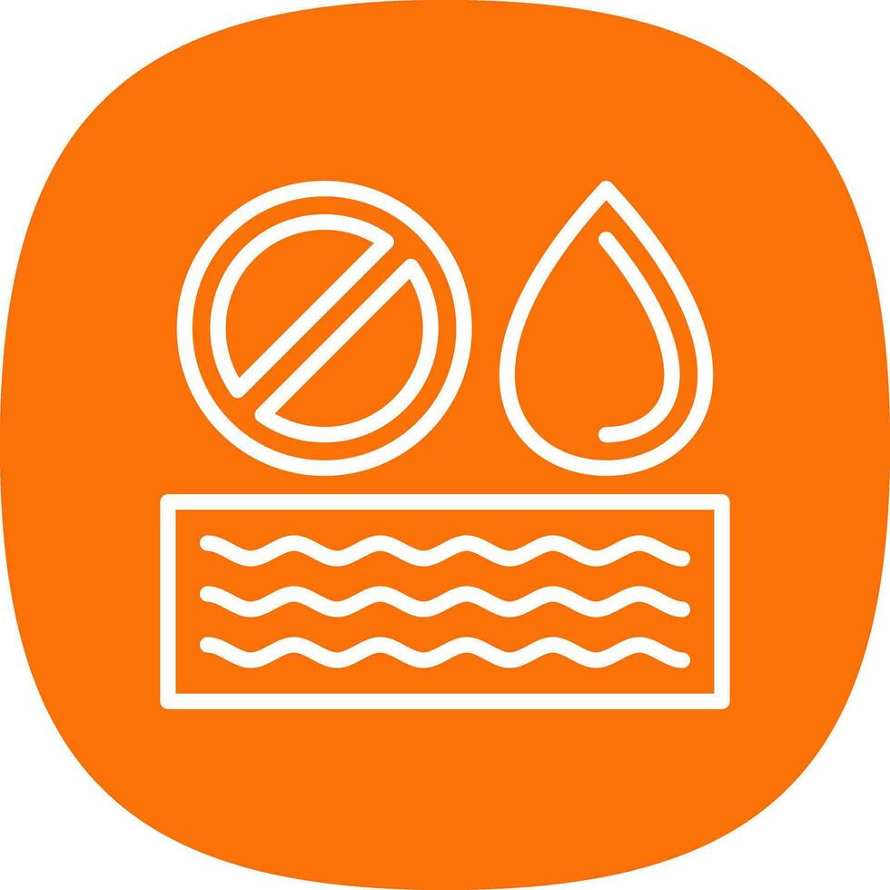 No Water Vector Icon Design
