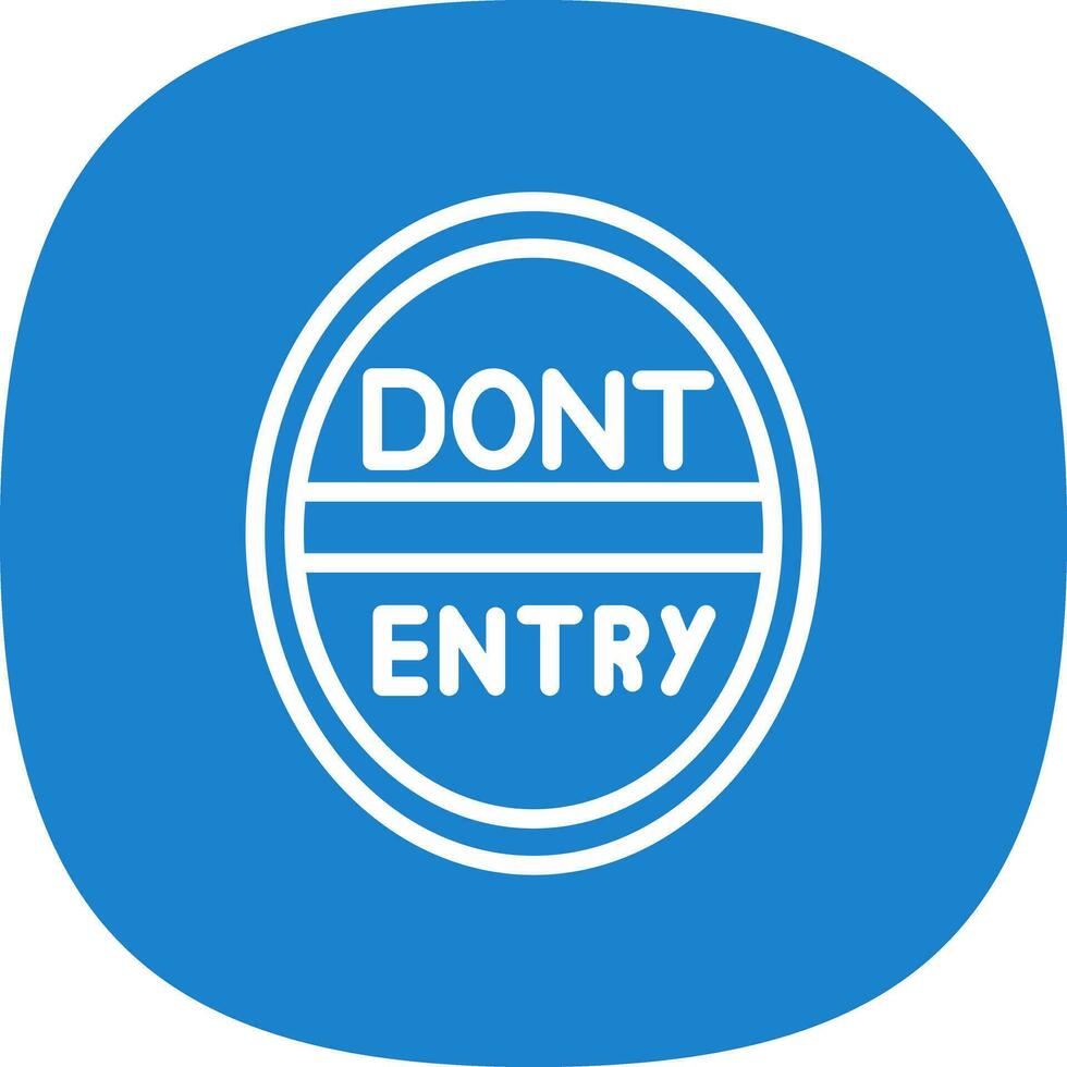 Do Not Enter Vector Icon Design