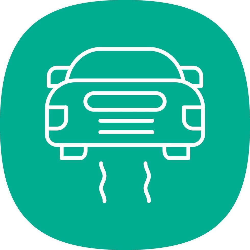 Slippery Road Vector Icon Design
