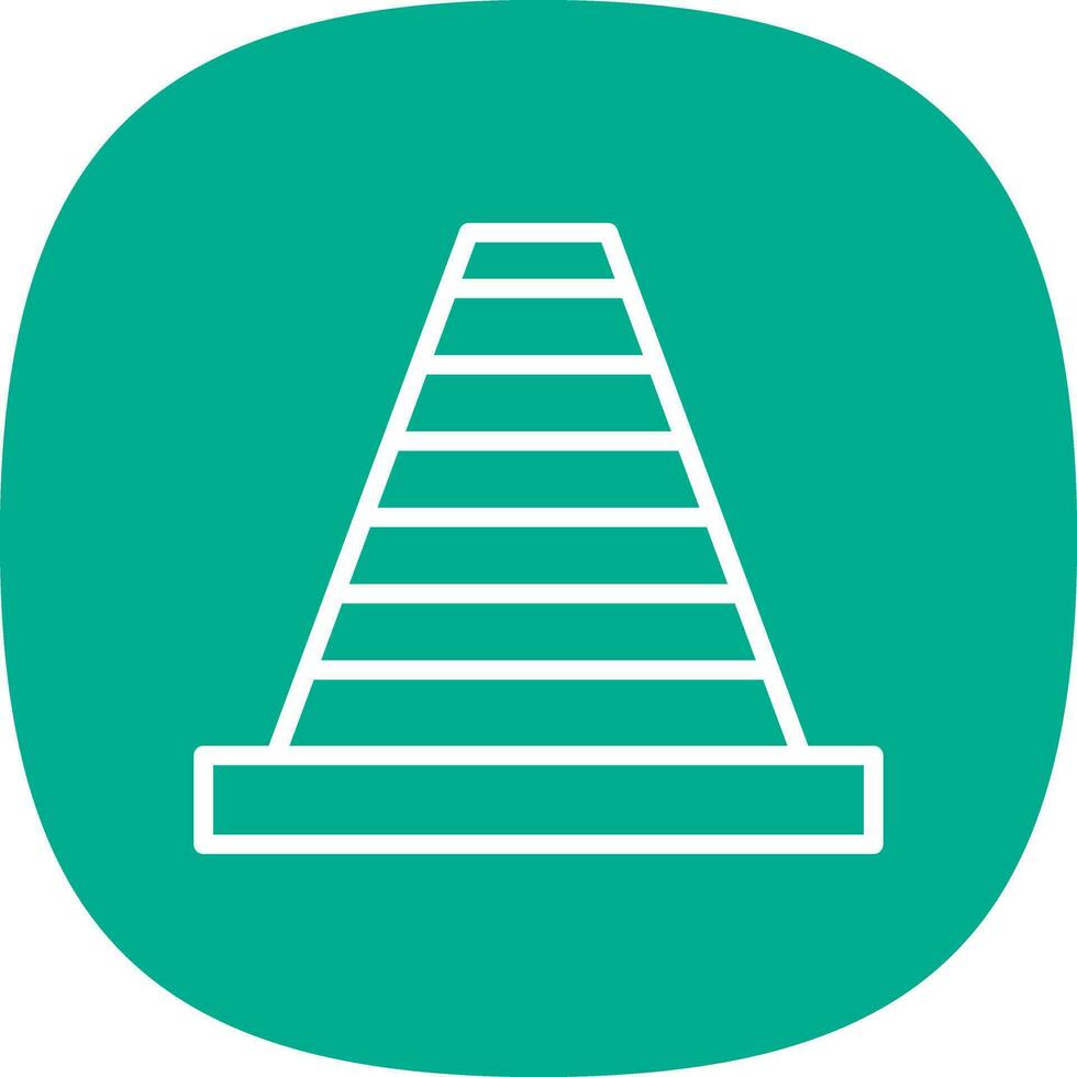 Traffic Cone Vector Icon Design