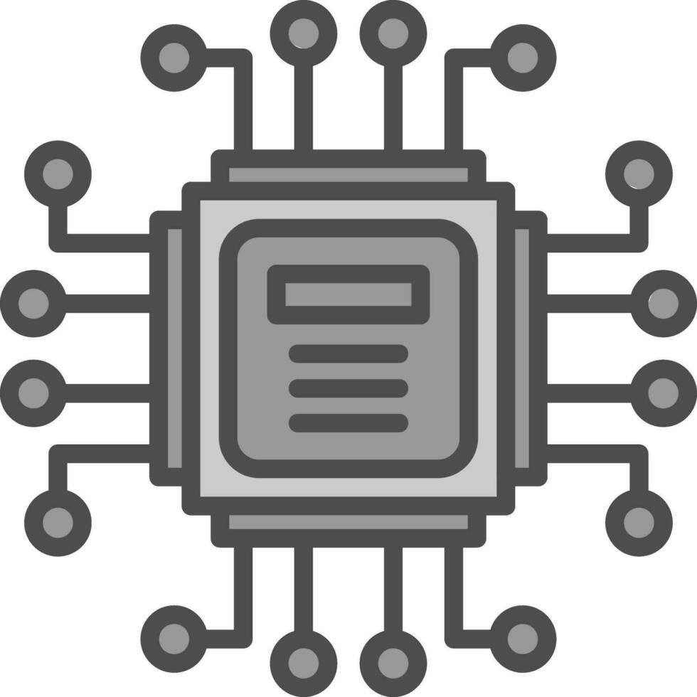 Computer Chip Vector Icon Design