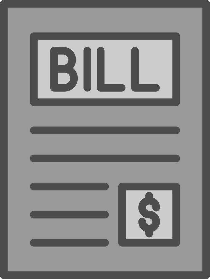 Bill Vector Icon Design