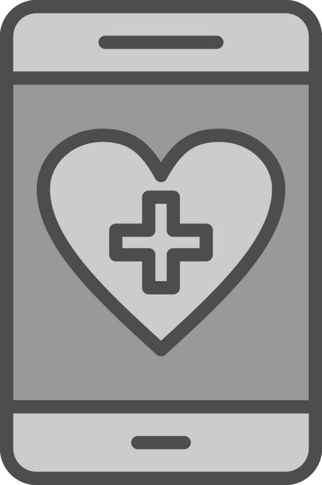 Health App Vector Icon Design