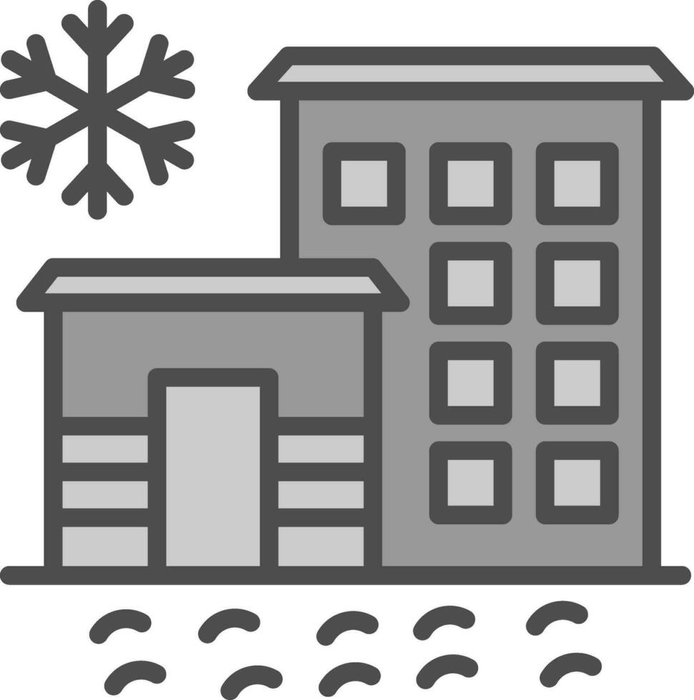 Ice hotel Vector Icon Design