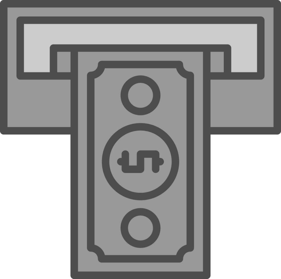 Cash withdrawal Vector Icon Design