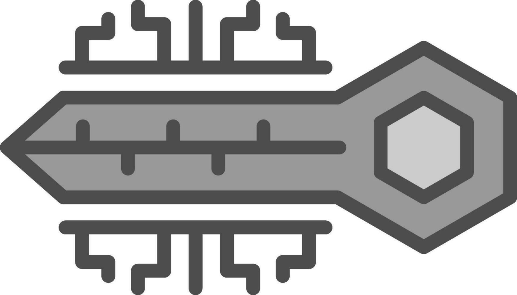 digital llave vector icono diseño