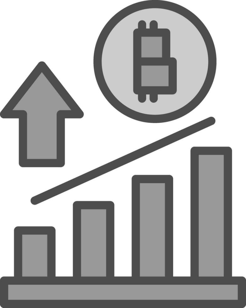 Profit growth Vector Icon Design