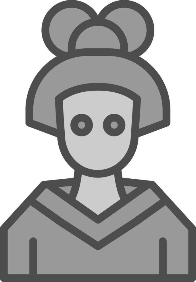 Geisha Vector Icon Design