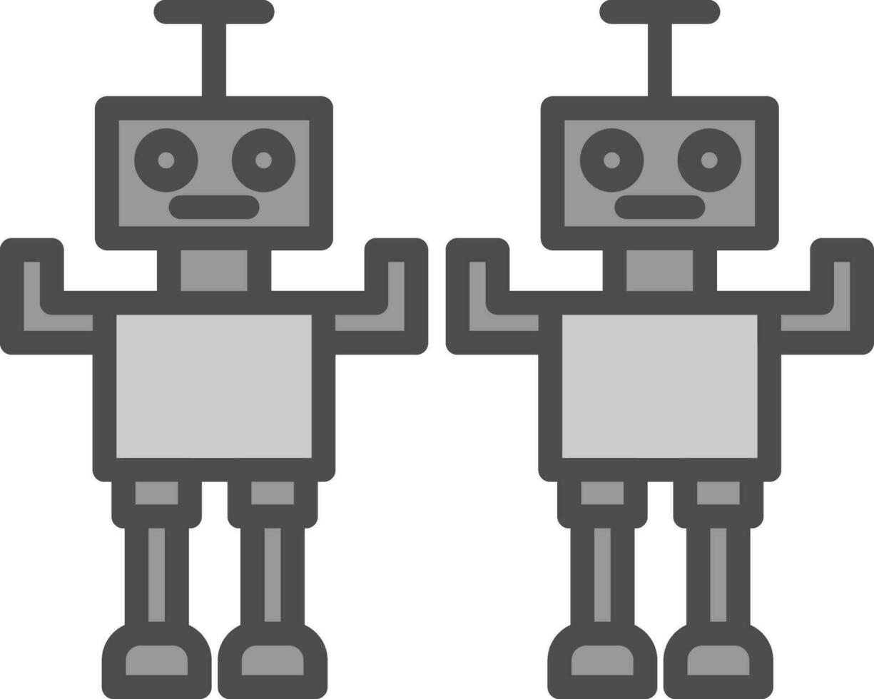 diseño de icono de vector de robot