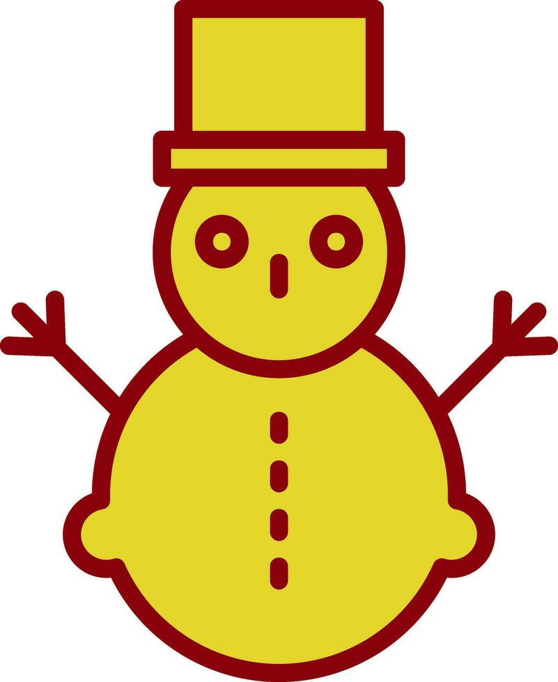 Snowman Vector Icon Design