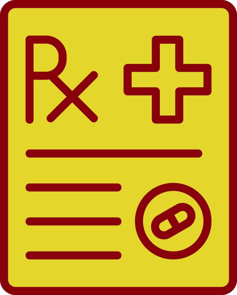 Prescription Vector Icon Design