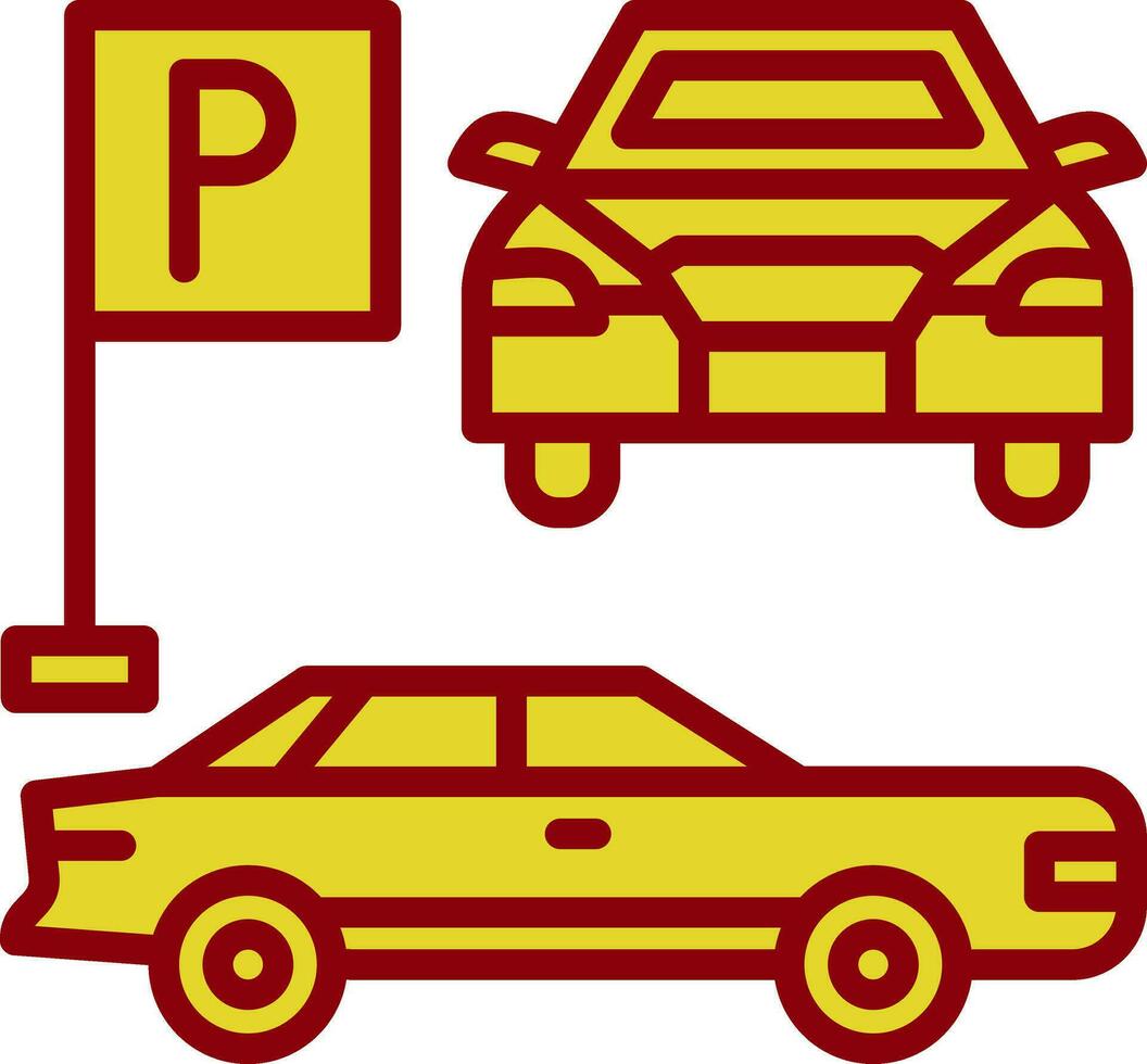 diseño de icono de vector de estacionamiento