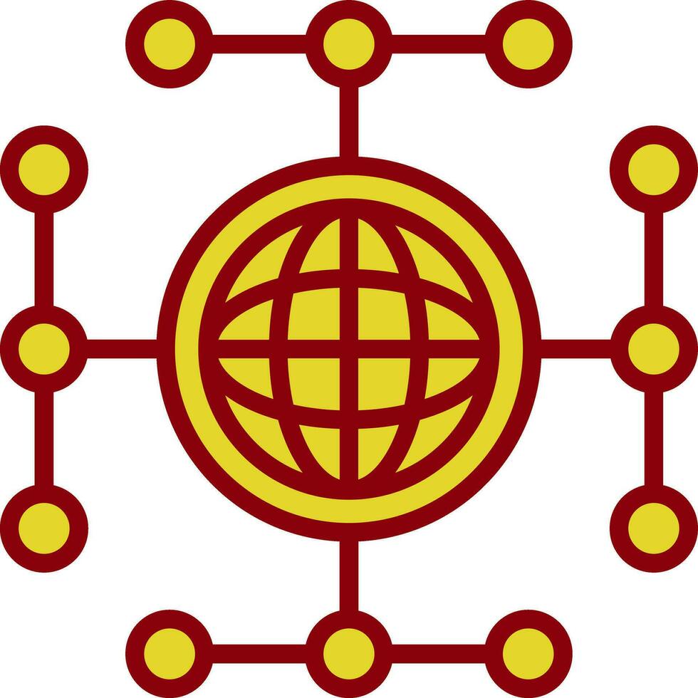 Global network Vector Icon Design