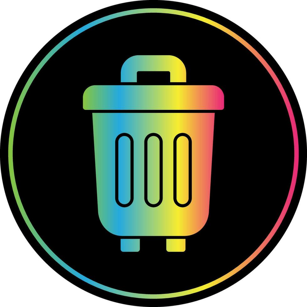 Trash Can Vector Icon Design