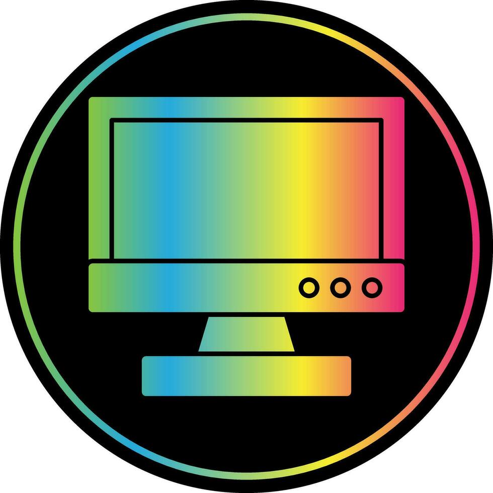 Tv monitor Vector Icon Design