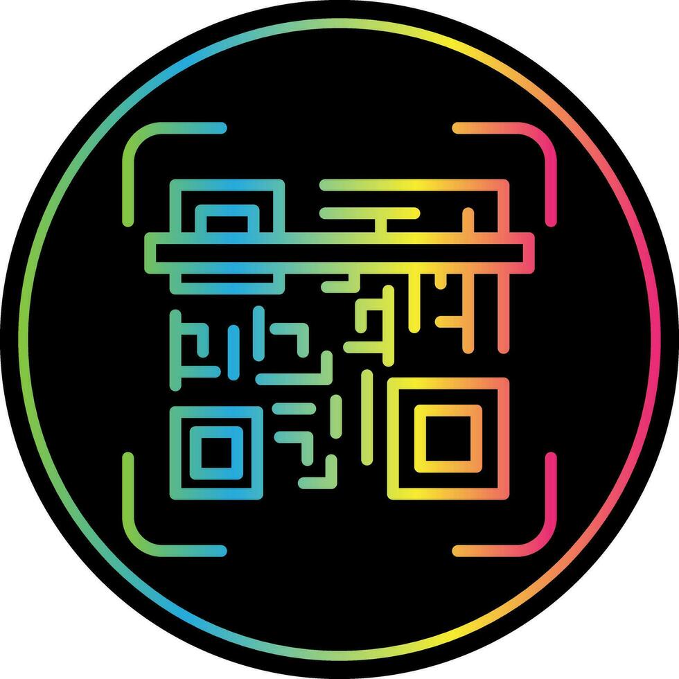 Qr code scan Vector Icon Design
