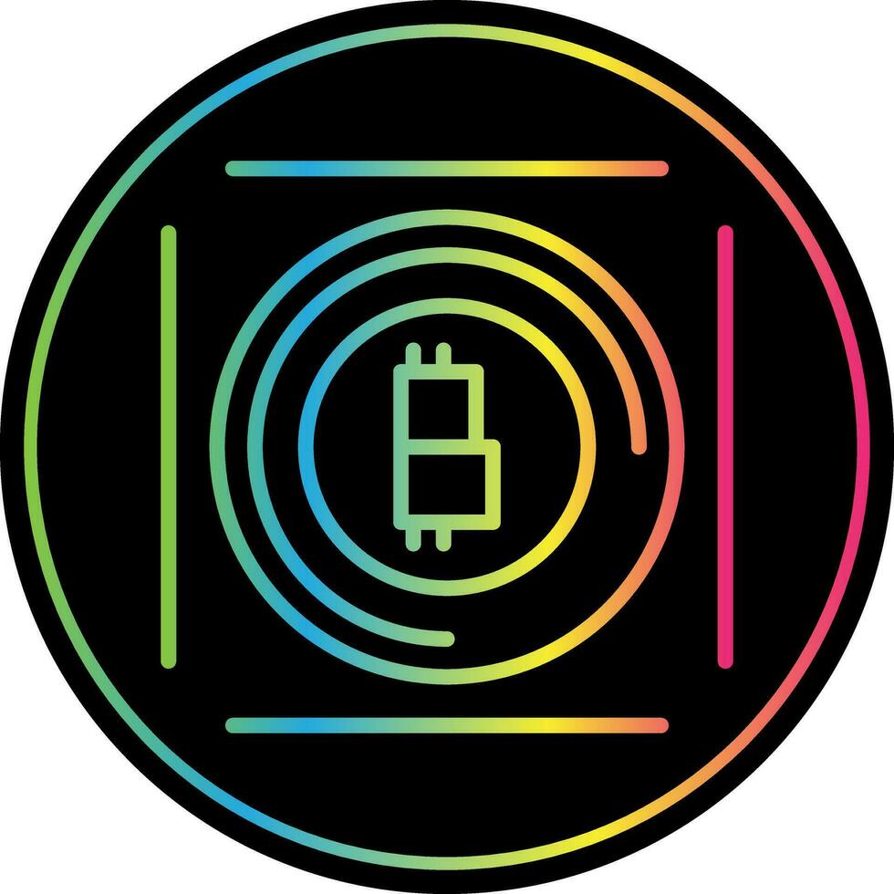 diseño de icono de vector de bitcoin