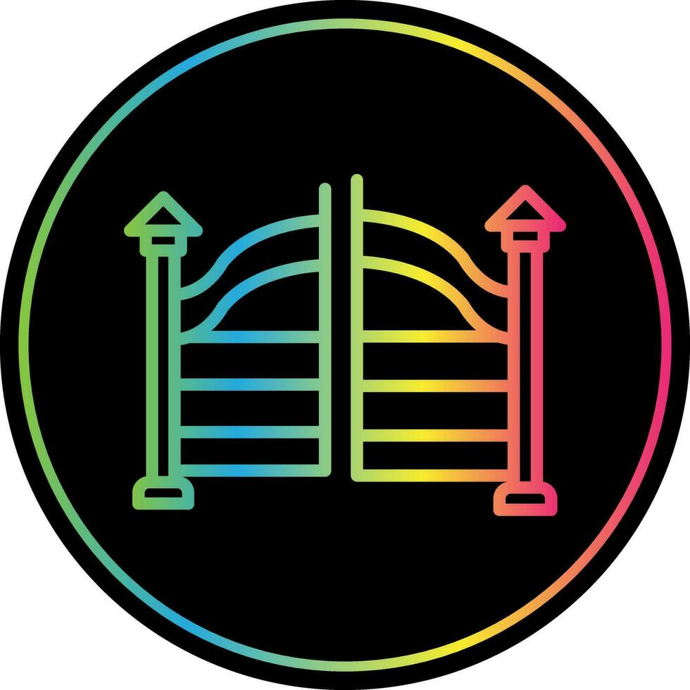 Gate Vector Icon Design