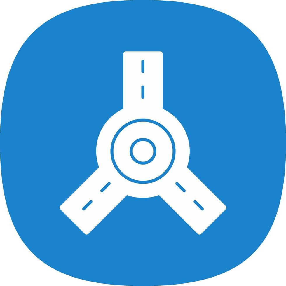 Roundabout Vector Icon Design