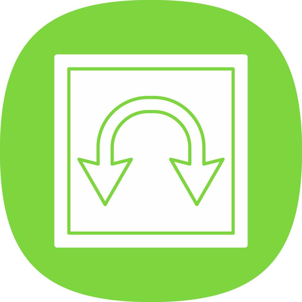 Double Curve Vector Icon Design