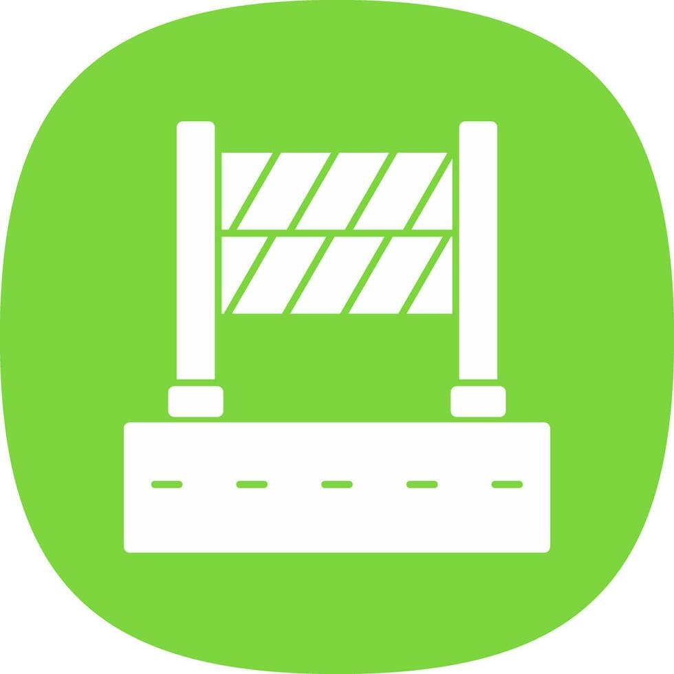 Road Block Vector Icon Design