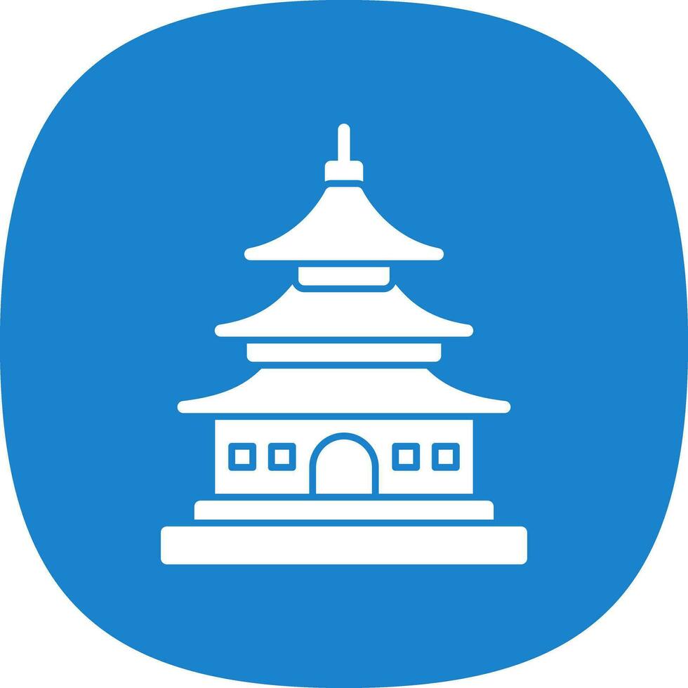 Asian temple Vector Icon Design