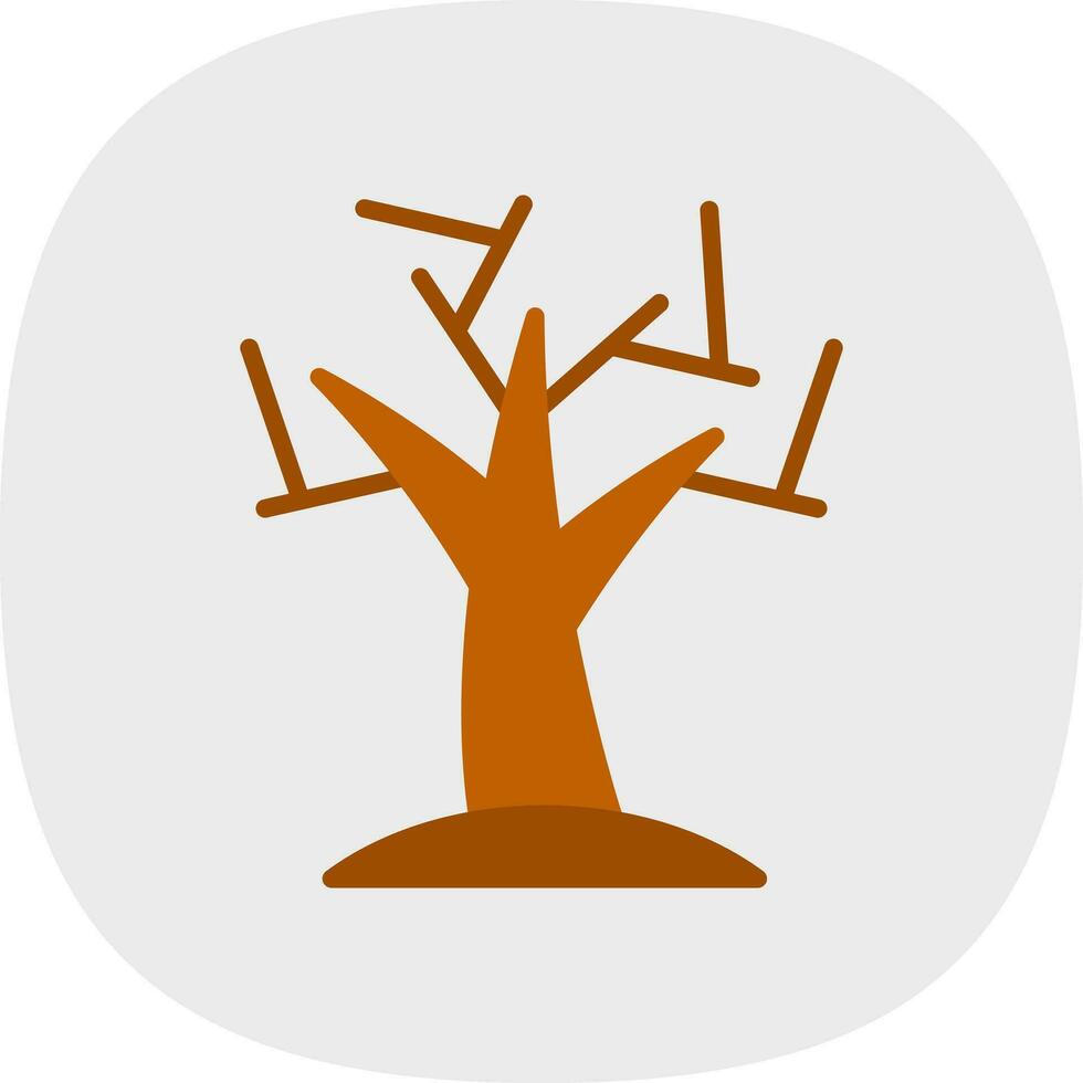 diseño de icono de vector de árbol seco