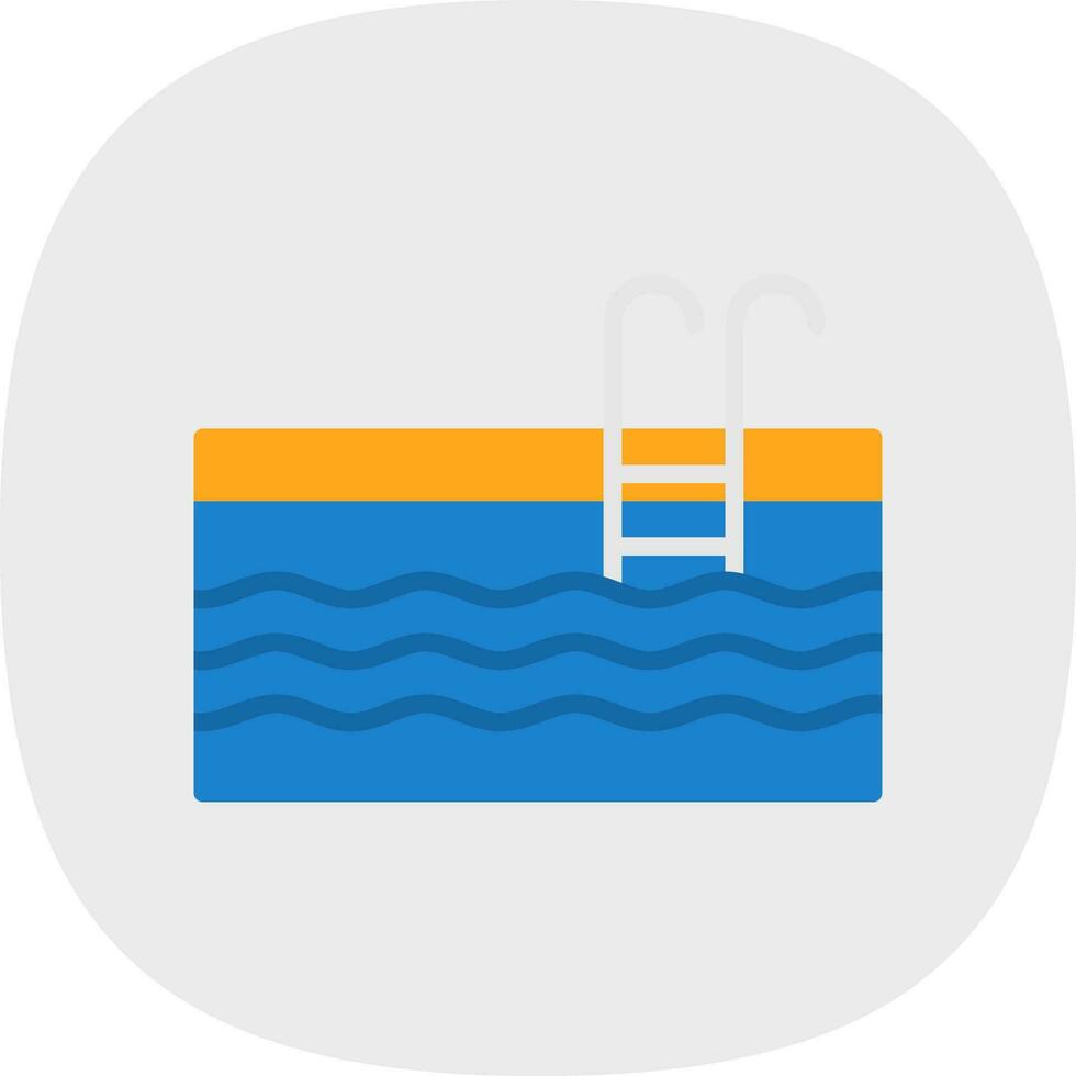 Swimming Pool Vector Icon Design
