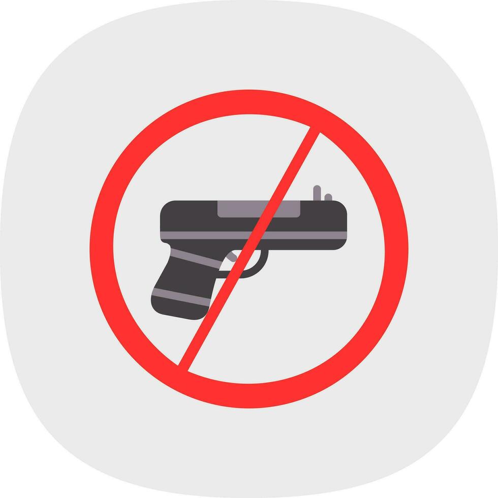 sin diseño de icono de vector de armas