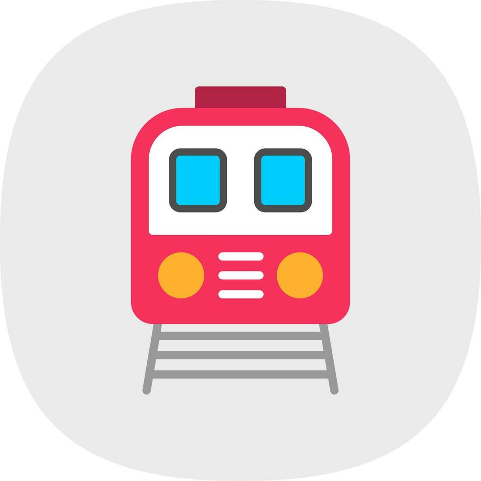 Tram Vector Icon Design