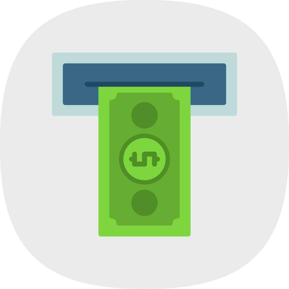 Cash withdrawal Vector Icon Design
