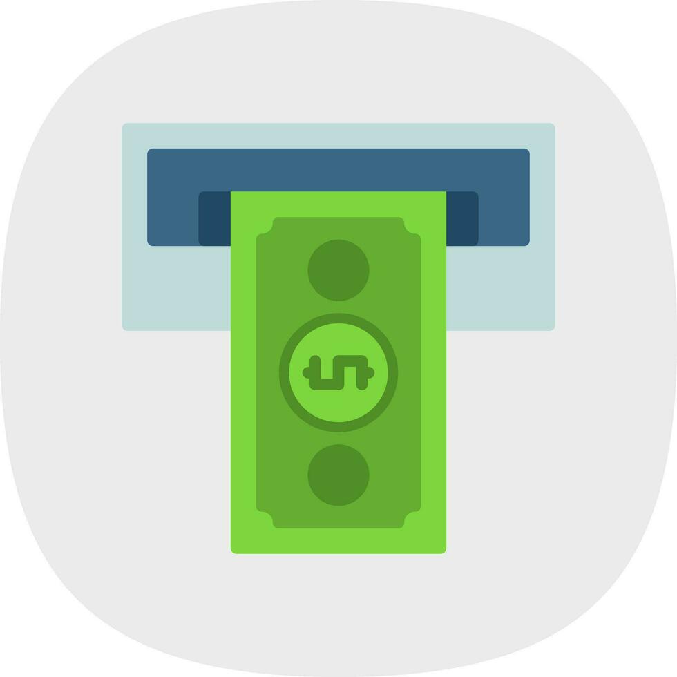 Cash withdrawal Vector Icon Design