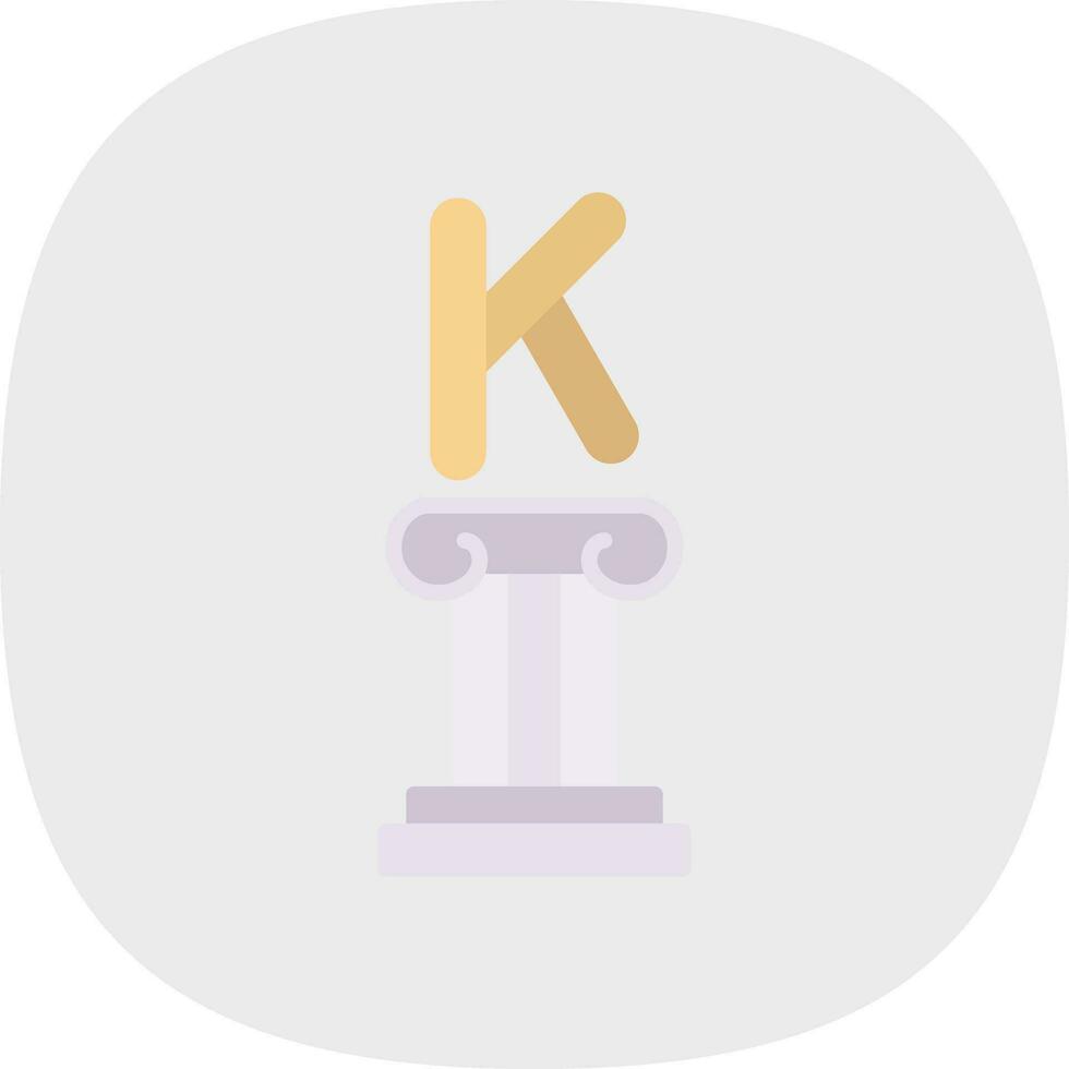 Kappa Vector Icon Design