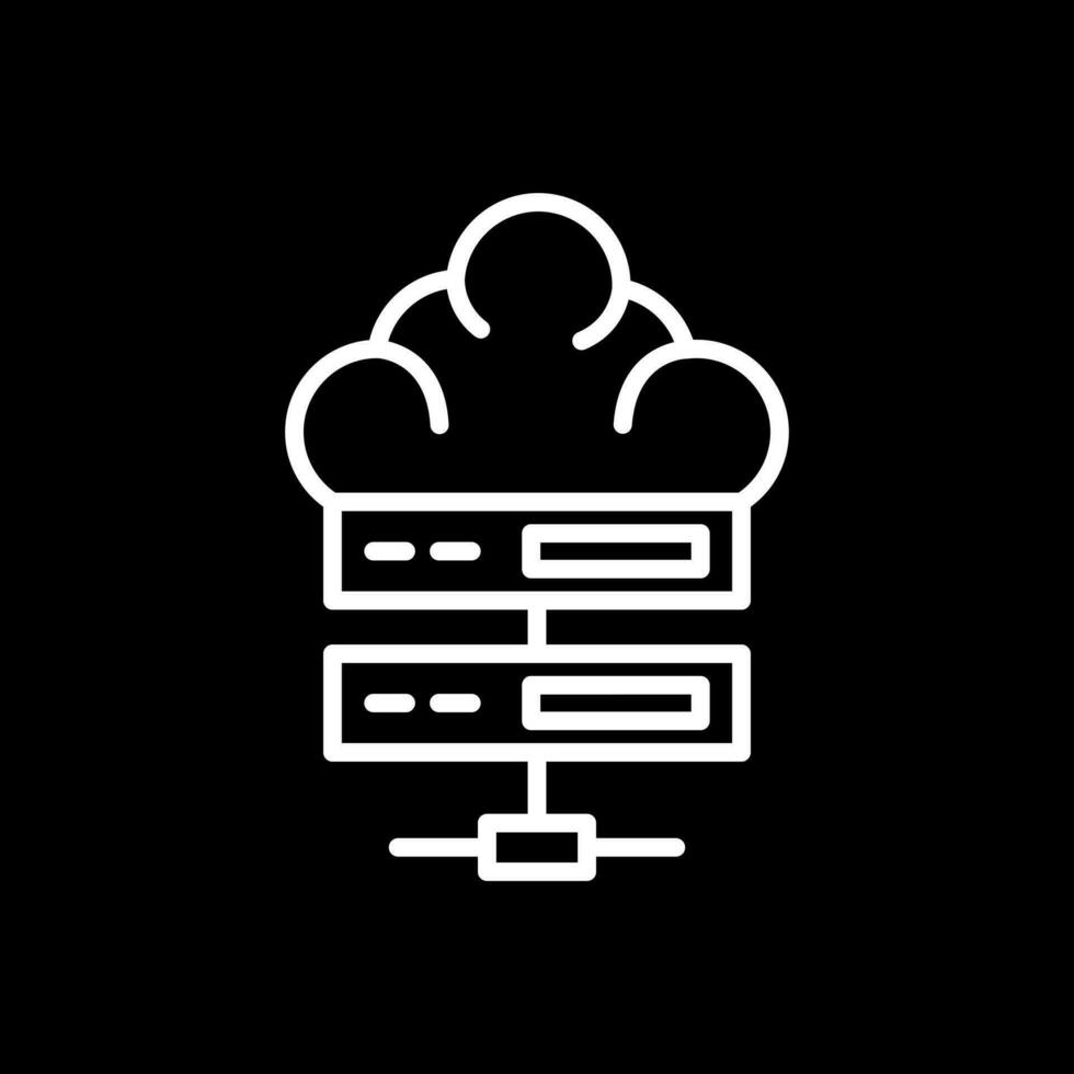 Cloud server Vector Icon Design