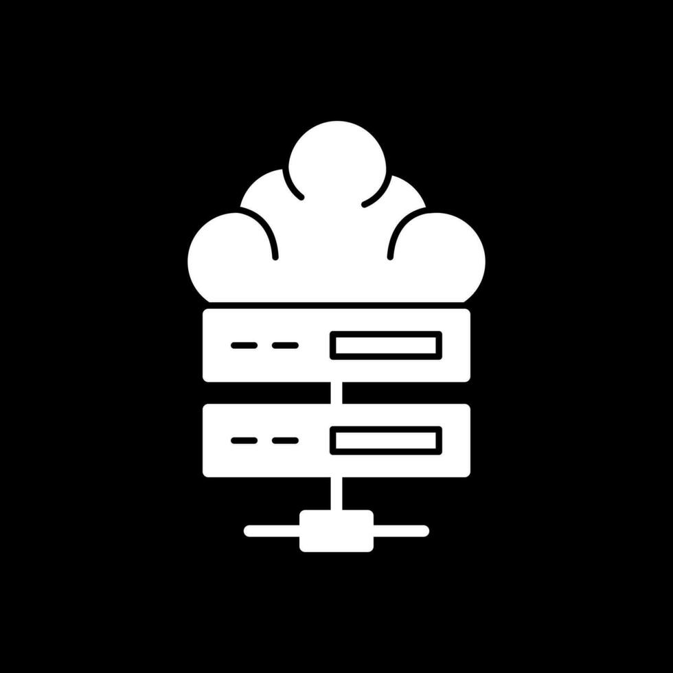 Cloud server Vector Icon Design