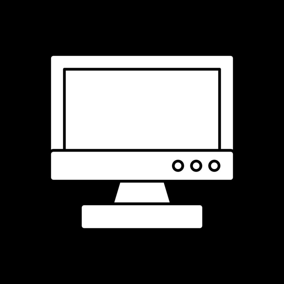 Tv monitor Vector Icon Design
