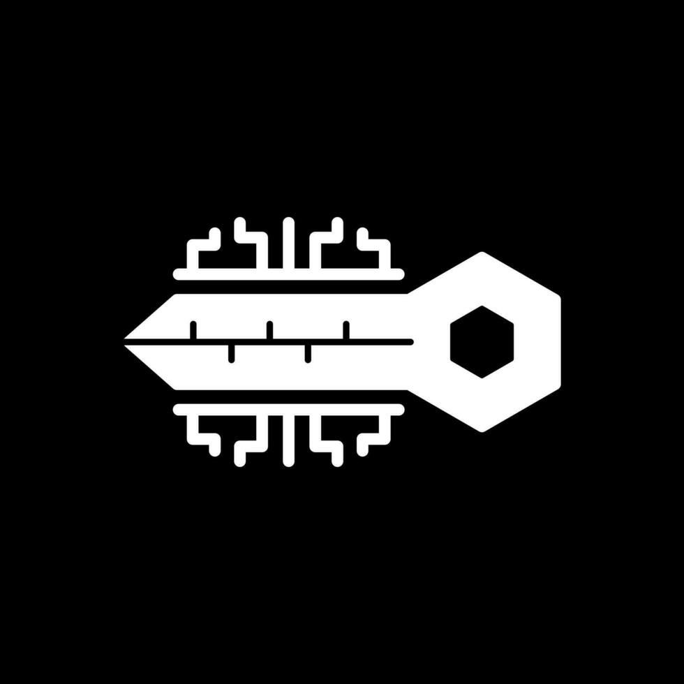 Digital key Vector Icon Design